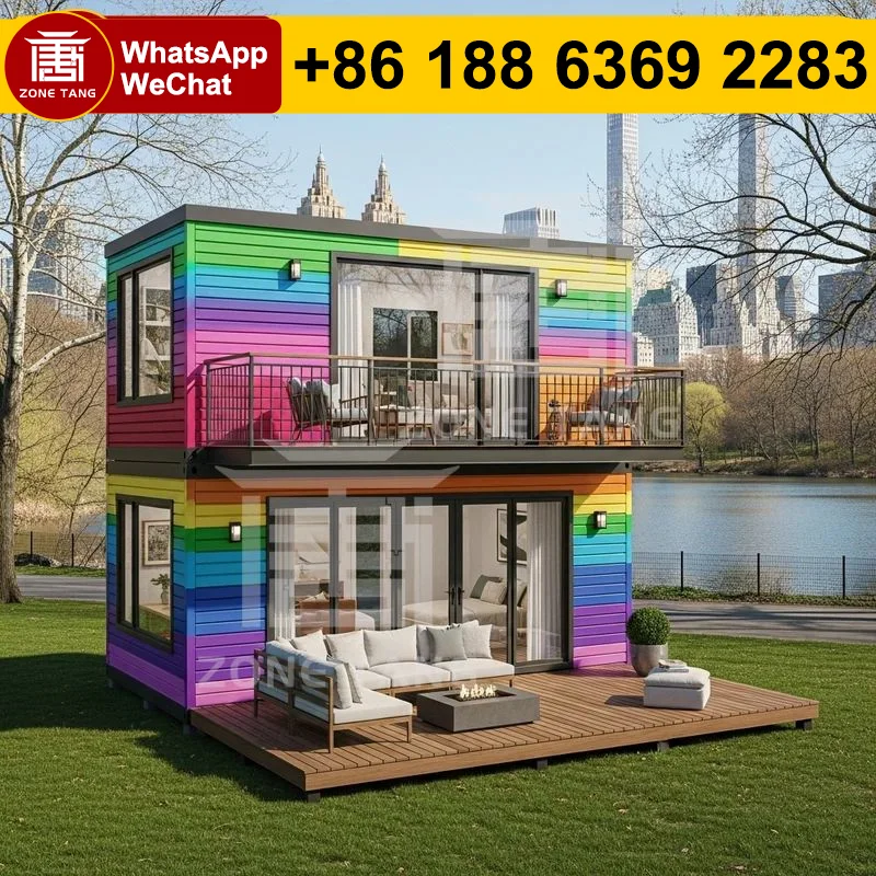 Pre Built Homes Beach House Energy Efficient Multi Layer Flat Pack House Container Home Pre Fabricated Homes Cost Effective DIY