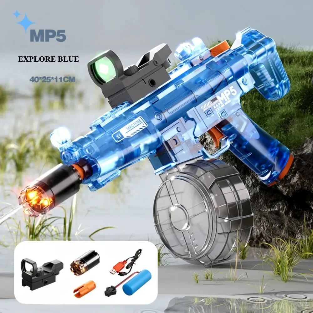 

Large Capacity Electric Water Gun Toys High Precision Shooting Outdoor Battle Beach Outdoor Entertainment Children Adult Toys