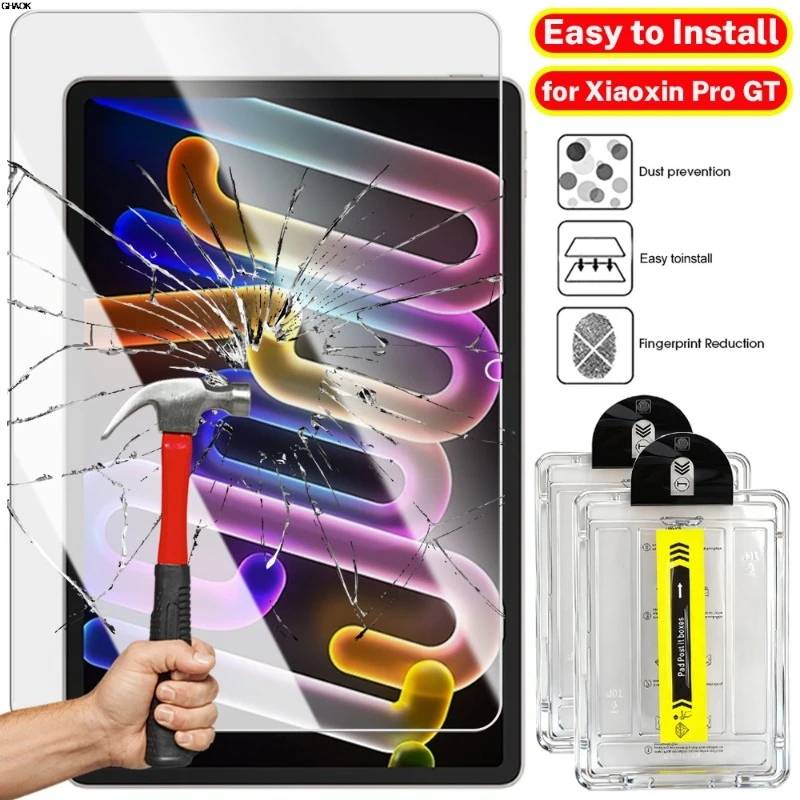 For Lenovo Xiaoxin Pad Pro GT 11.1inch 2025 Tempered Glass Screen Protector Easy Auto-alignment Installation Kit for Lenovo Pad