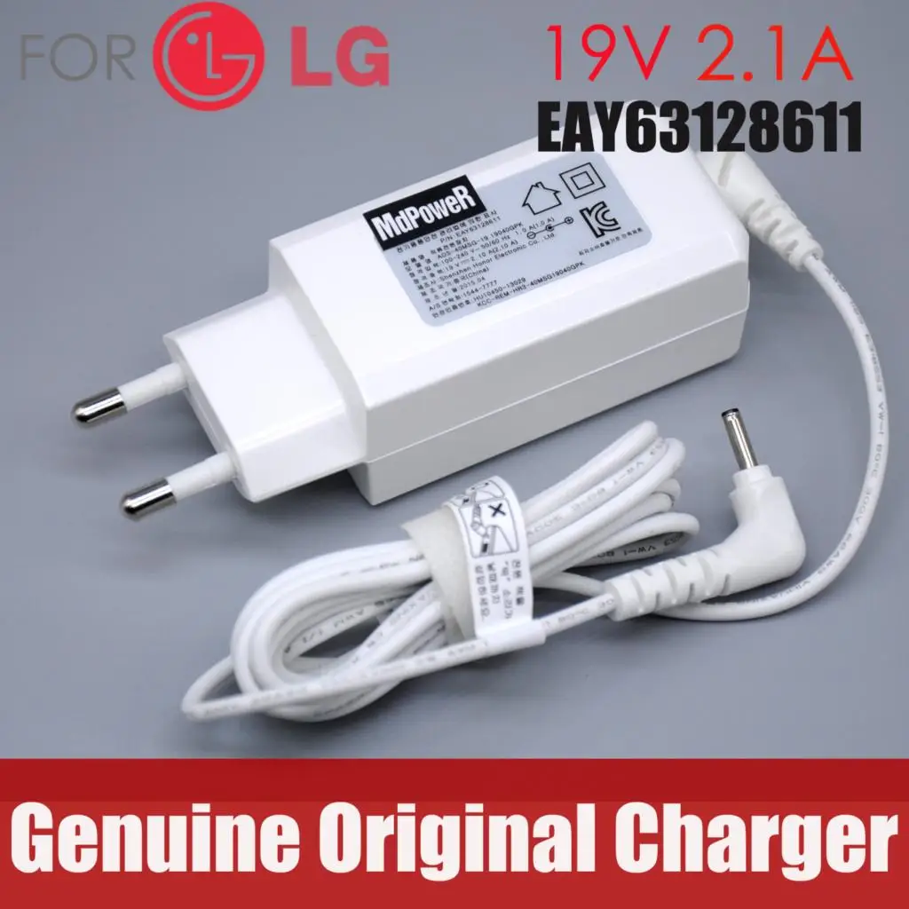 

Genuine EAY63128601 19V 2.1A 40w AC Adapter for LG charger LG13Z94 ADS-40MSG-19 19040GPK GRAM 15Z980-A LCAP48-WK LCAP48-BK