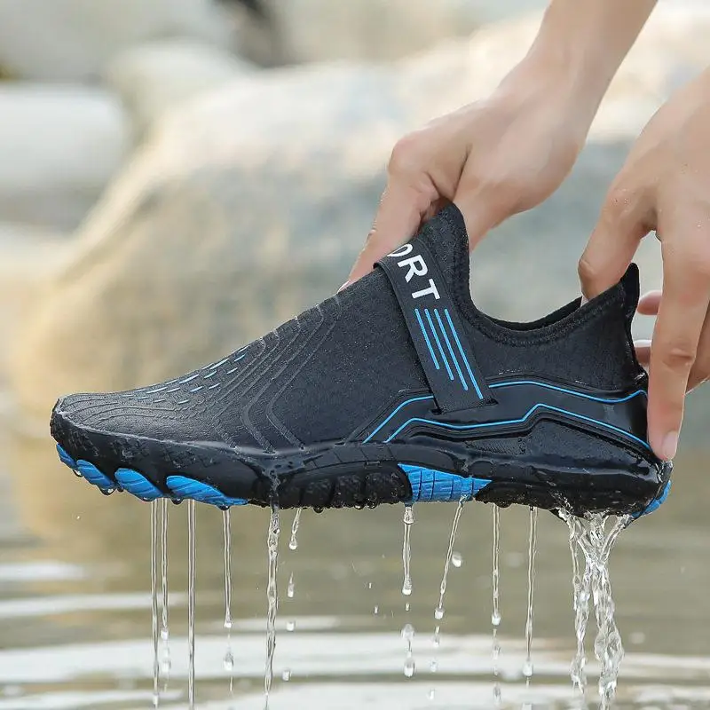 

Comfortable Five-Finger Hiking Shoes Water Shoes Yoga Beach Shoes Anti-Slip Fishing Shoes Slip-On Outdoor Shoes for Traveling