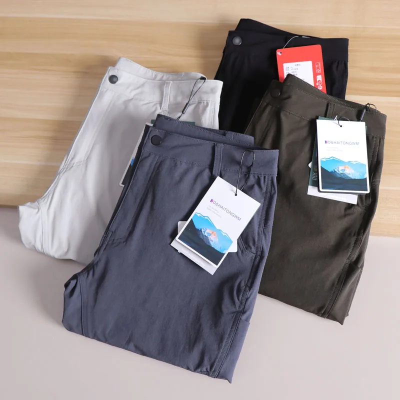 

Lightweight Qui Dry Breathable Men's 3D Slim Fit Casual Pants Straight Leg Comfortable Spring Summer Faion Urban Sle