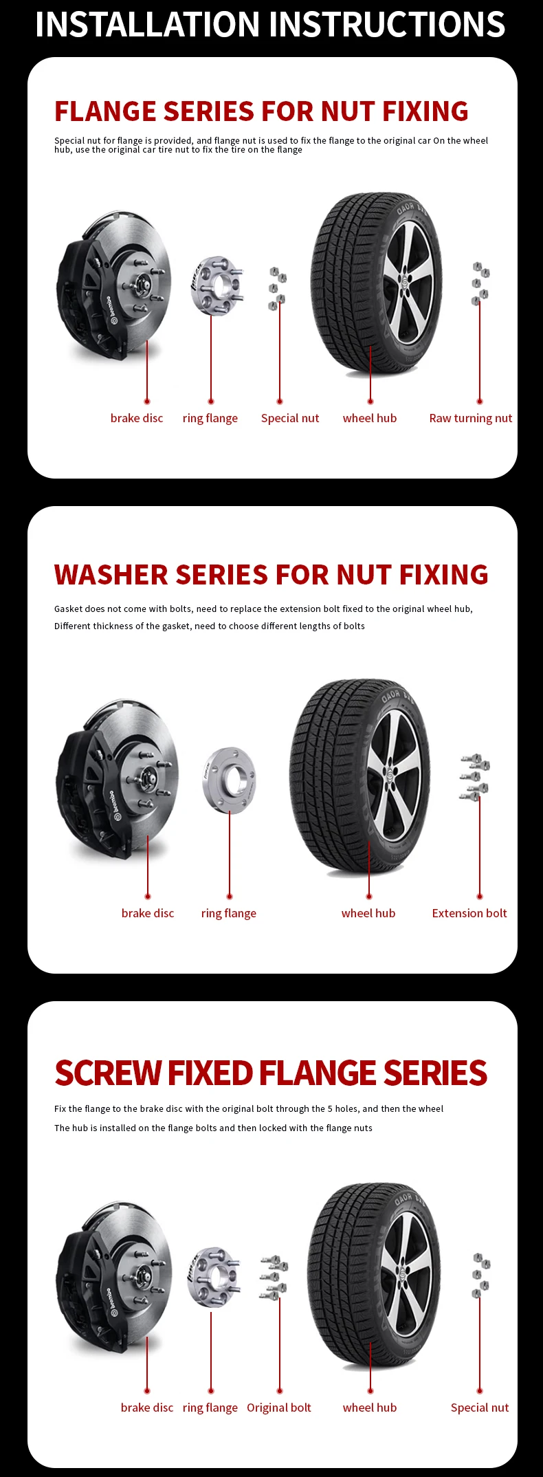 Teeze 2 Stück 5x112 66.6/5x120 72.6 14x1.25 Nabenzentrischer schwarzer geschmiedeter Radabstandhalter für 2010-2025 MINI Countryman 15/20/25/30/35mm – Detail 18