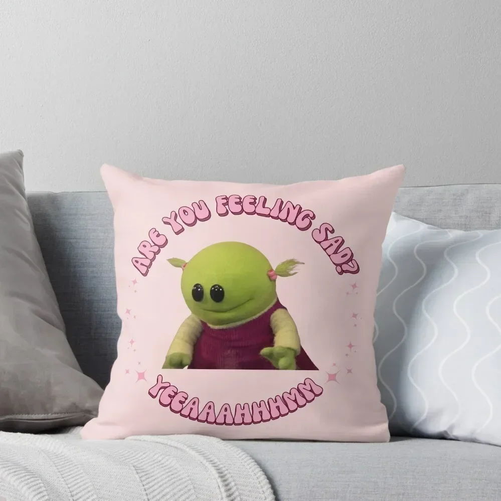 

Are you feeling sad Nanalan Mona Throw Pillow Couch Cushions Cushion Child luxury decor pillow