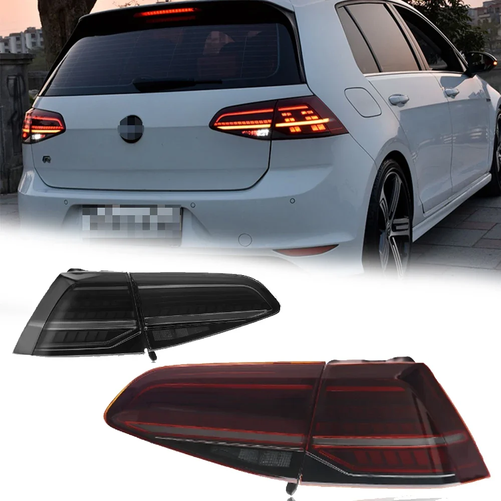 

Светодиодные задние фонари для VW GOLF 7 GOLF 7,5 MK7 MK7.5 13-20 Светодиодные задние фонари DRL в сборе, аксессуары для сигнала, модифицированная лампа