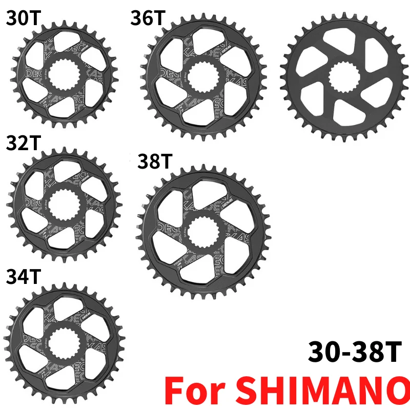 DECKAS Direct Chainring CNC Machined 30/32/34/36/38T forShimano M9100/M8100/M7100/M6100/MT900 Crank Bicycle Parts with Tools