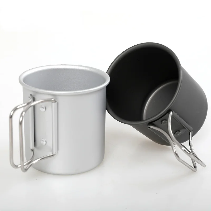 Mug Camping Cup Outdoor Camping Folding Water Cup Portable Ultra-light Aluminum Alloy Sub-coffee Cup Tea Cup