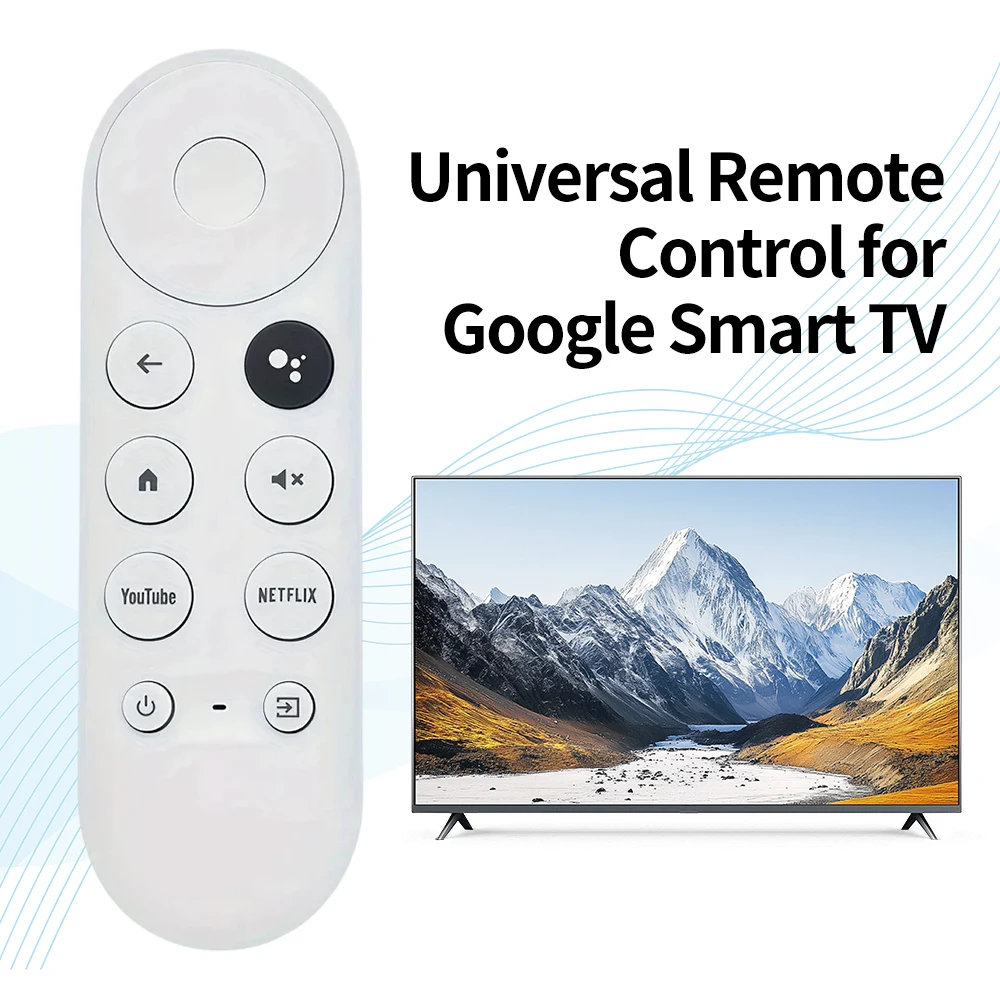 Control Remoto por Voz G9N9N de Repuesto para Google Chromecast 4K Snow Smart TV Streaming Stick G9N9N Compatible con Todos los Modelos