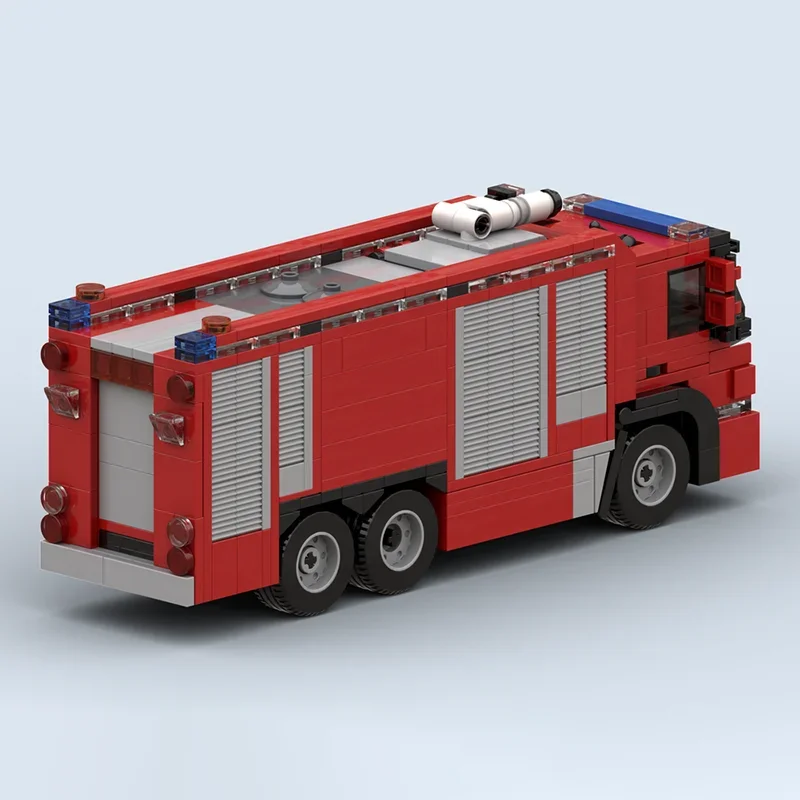 ตัวต่อโมเดลรถดับเพลิง GB เทคโนโลยีโมดูลาร์ ของขวัญคริสต์มาส ของเล่น DIY ชุดประกอบ