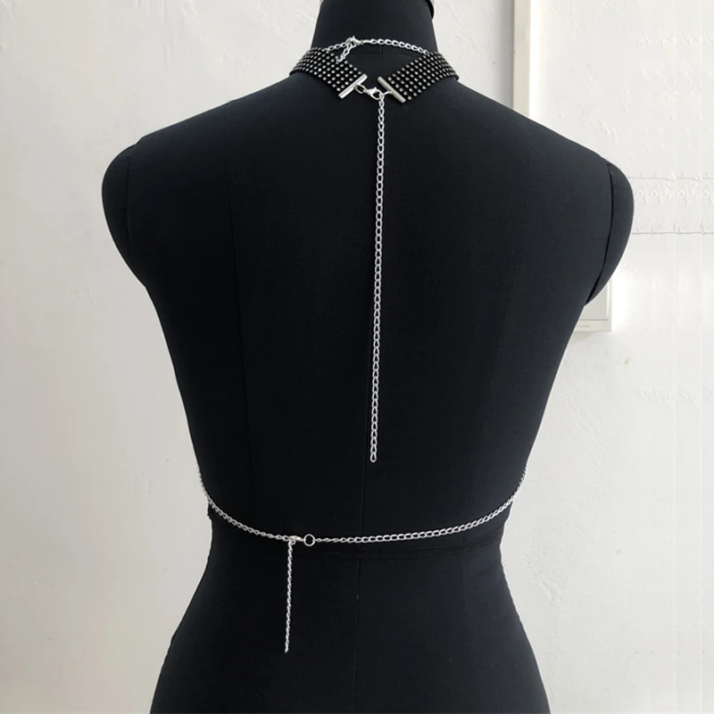 لامعة حجر الراين شبكة صيد السمك الجوف خارج شبكة البنطال القصير Y2K المرأة العصرية انظر من خلال شرابة حفلة التستر ليلة ملابس للنادي تانك القمم