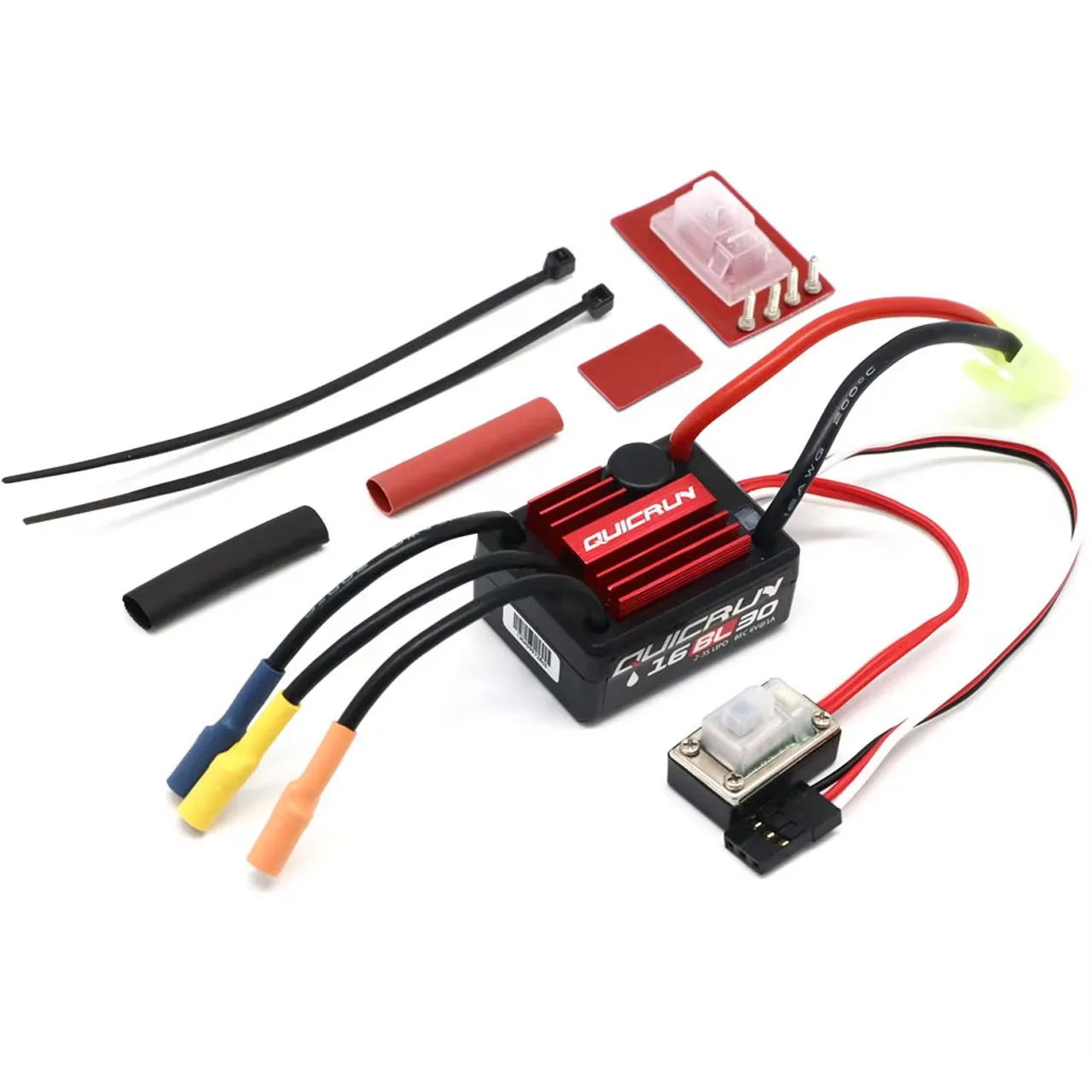 HobbyOOQuicRun WP-16BL30 Brushless ESC 30A Brushless Vitesse Contrôleur Pour 1/16 RC Voiture