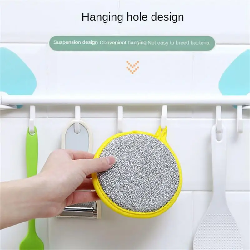 Double Side Dishwashing Sponge Dish Washing Brush Pan Pot Dish Wash Sponges Household Cleaning Reusable Kitchen Tools Bayetas De