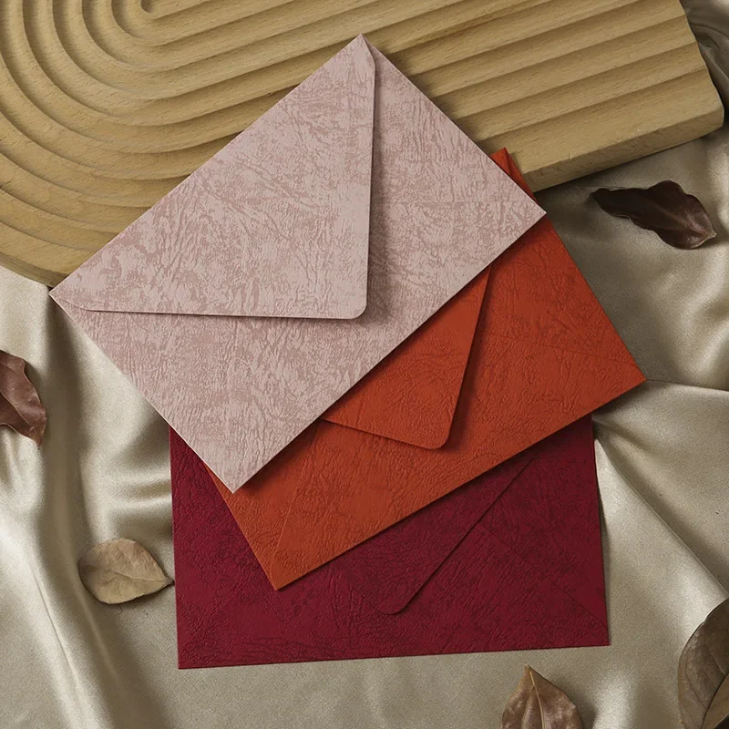 5pcs/set Solid Texture Envelopes for Letter Pads DIY Wedding Party Invitations Cards Cover Envelopes  Korean Stationery Gift Bag