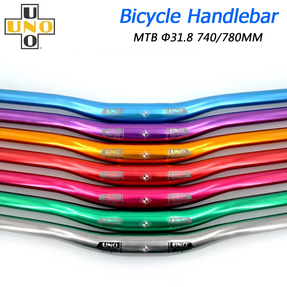 

UNO Aluminum Alloy Bicycle Handlebar MTB Road Bike Handlebar 31.8MM 740/780MM Bicycle Bars Handlebars Bicycle Uno Steering Wheel