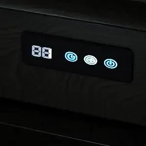 Trash Cabinet with Quick Installation and Deodorising Function, Wooden Trash Can Cabinet for Dining Room and Kitchen, Black