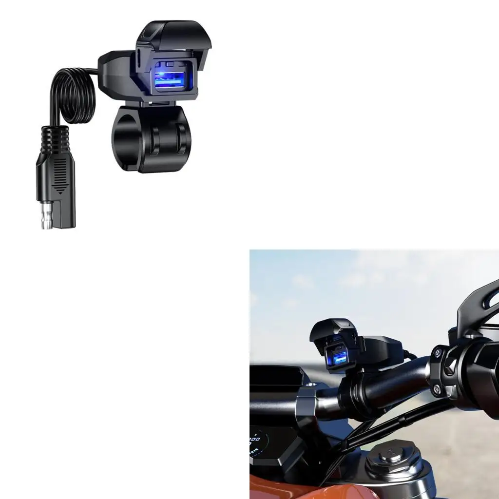 

USB-зарядные устройства на руле мотоцикла, универсальная непромокаемая зарядная розетка 18 Вт