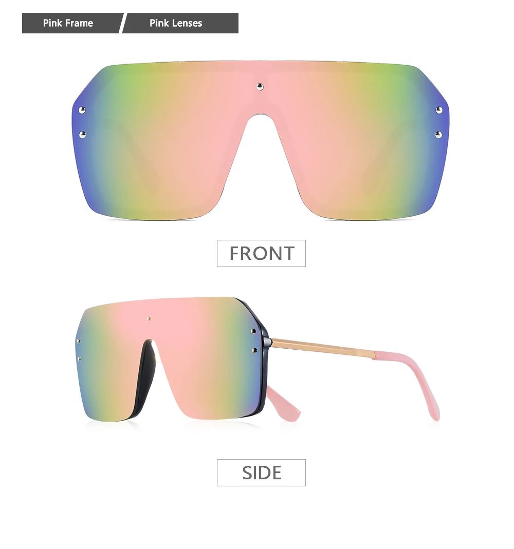 CRIXALIS Übergroße Quadratische Randlose Sonnenbrille Männer Outdoor Sport Reisen Klettern Sonnenbrille Männlichen Mode Brille Shades UV400 – Detail 9