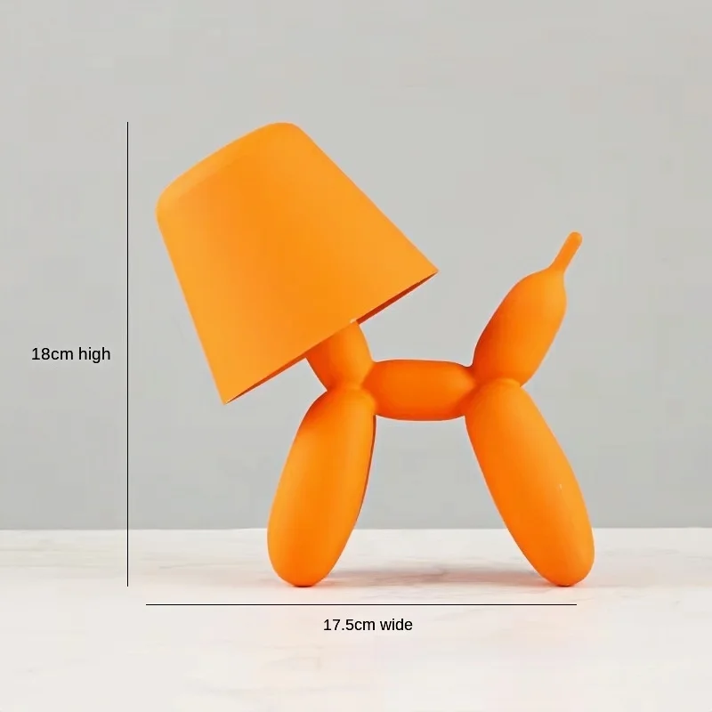 Personalized Cartoon Mobile Portable Small Desk Lamp Balloon Dog Decoration Atmosphere USB Charging Bedside Reading Desk Lamp - view 6