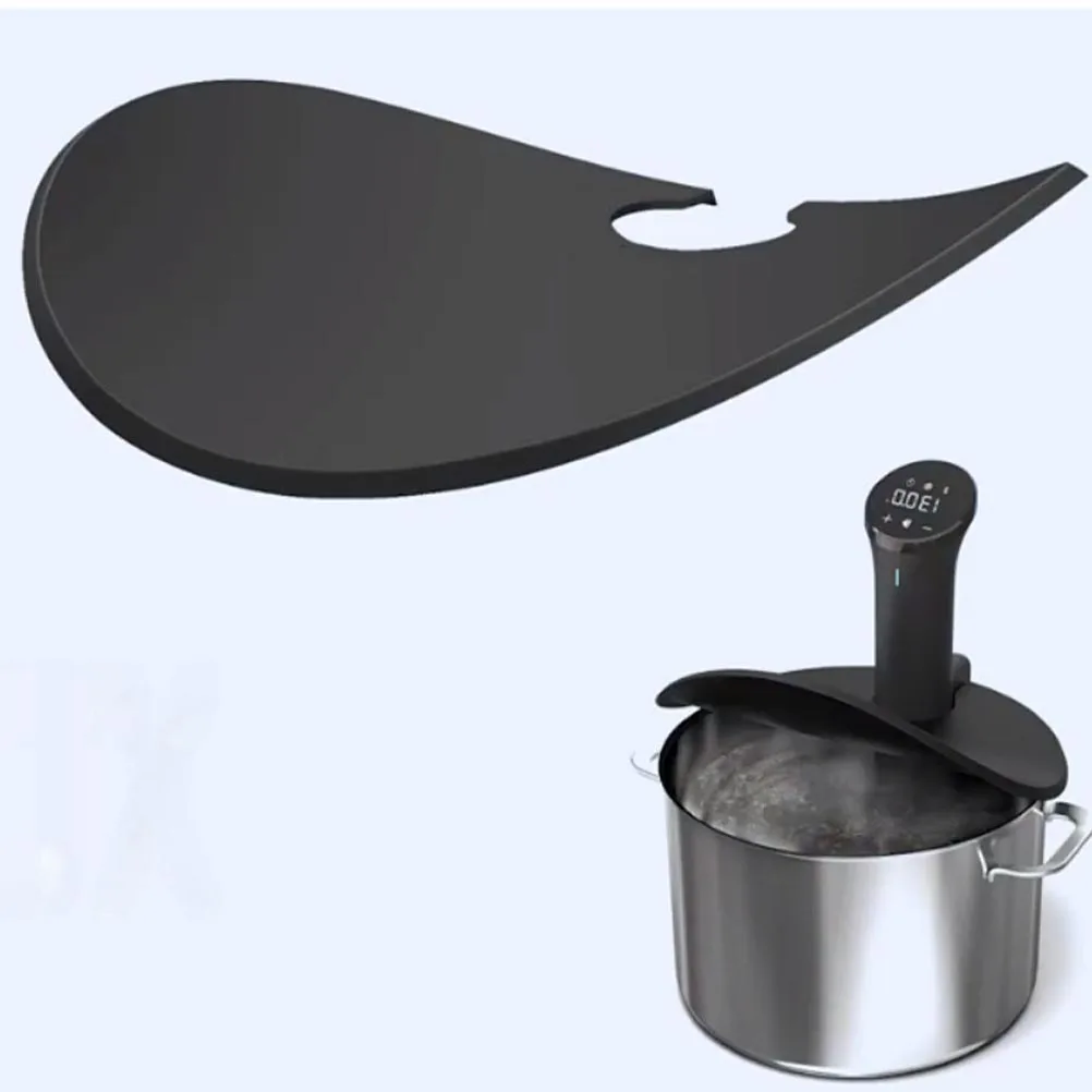 

2Pcs Leakproof Silicone Lid Pot Cover Precision Cooker Food Storage Heat Resistant Freshness Keeper Sous Vide Pot Splatter Lid