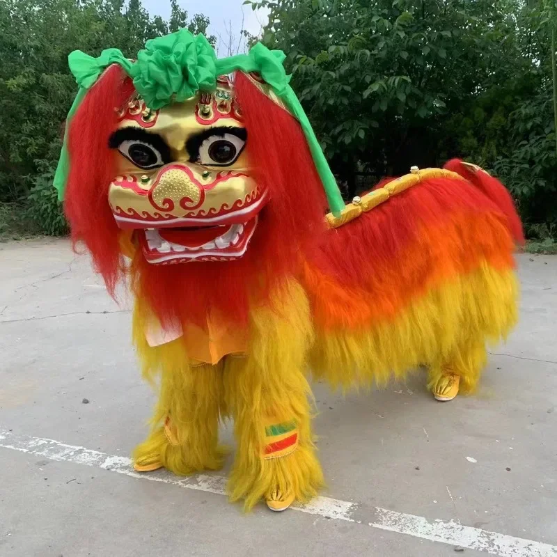 Lion Dance Performance Props Authentic Northern Lion Dance Two Person Complete Set