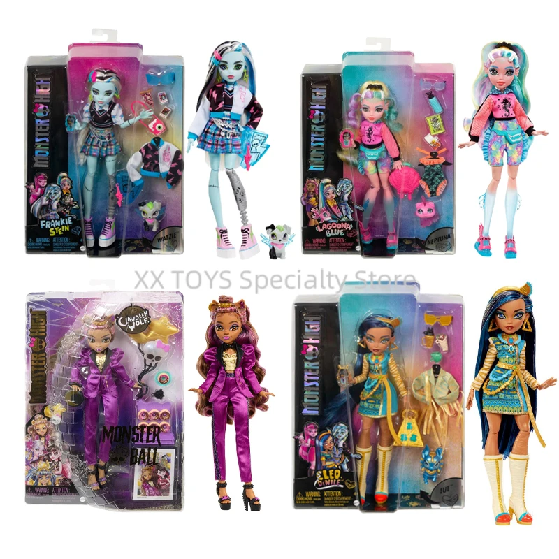

Monster High Monster Fest Doll Frankie Stein Cleo De Nile Clawdeen Wolf Monster Ball Party Fashion Collectible Doll Kids Gifts