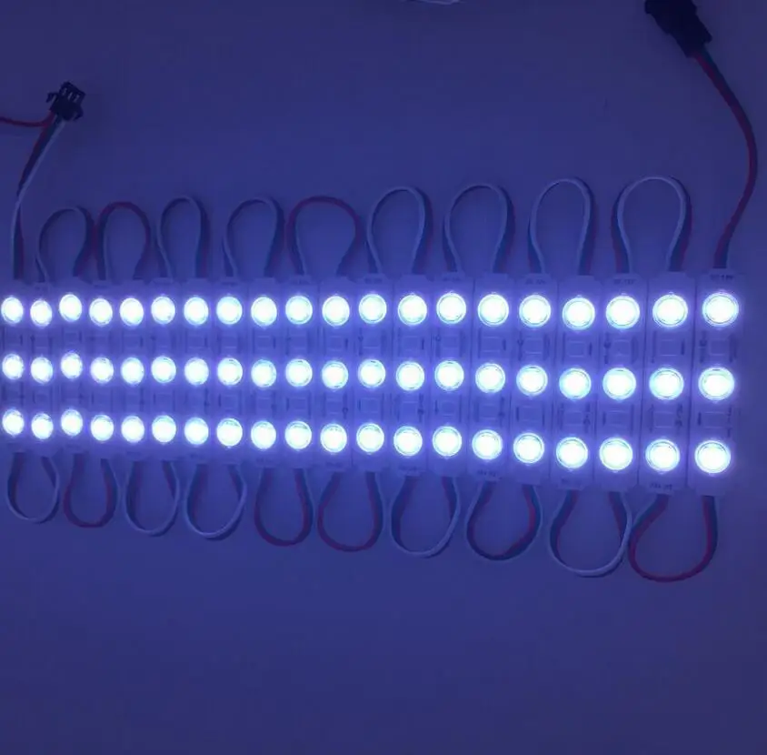 Módulo de LED WS2811 UCS1903 3LED SMD5050 DC12V Jardim Luz LED RGB Digitais À Prova D' Água LED Pixel Módulo String Luz preto/ branco