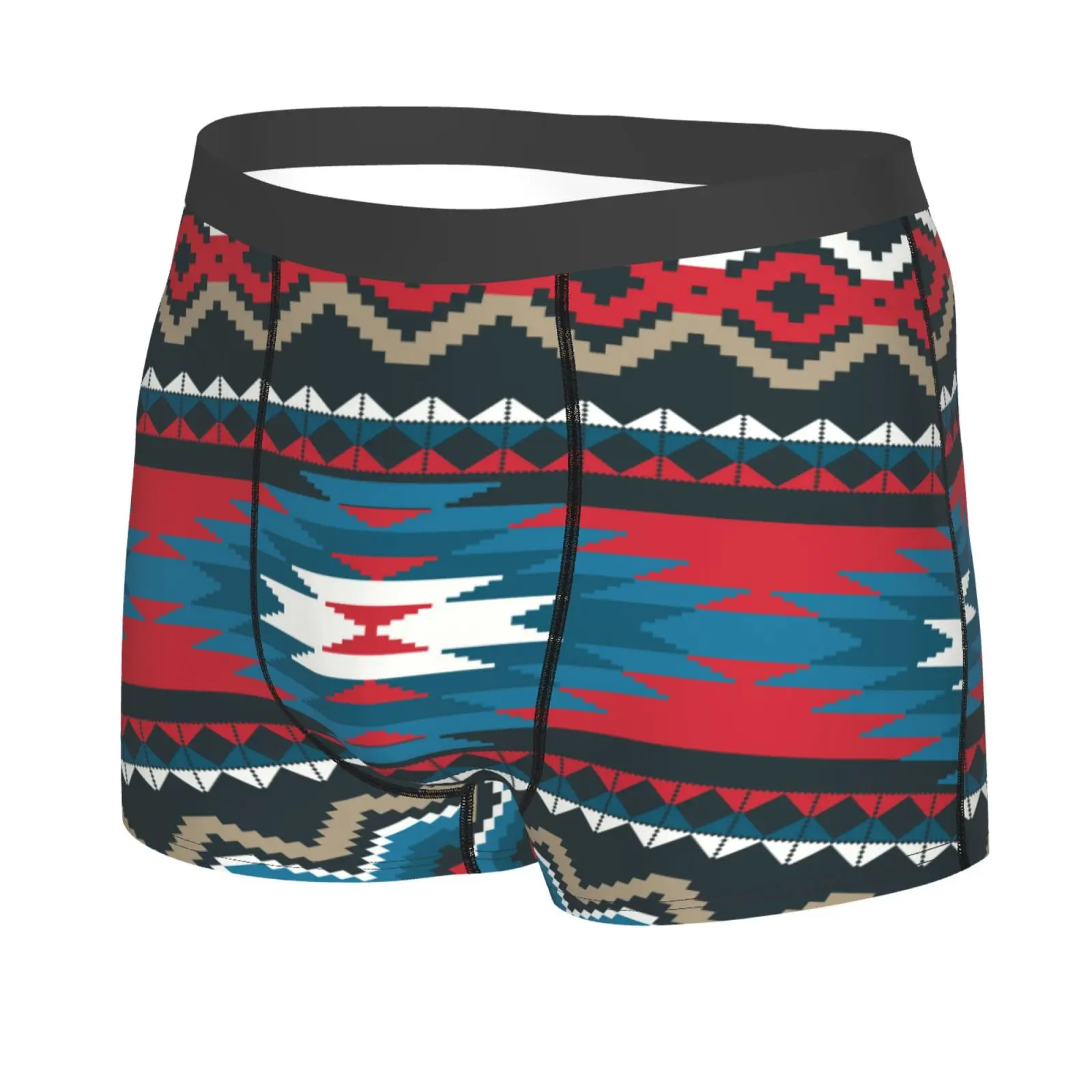 Ethnic Aztec Tribal Pattern Men Underwear Boxers Men's Novelty Underpant Breathable Printed Male Underpants Man Boxer Briefs