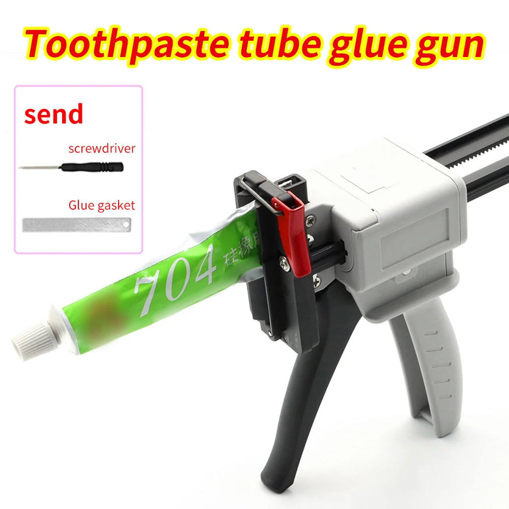 

704 Toothpaste Glue Gun Silicone Manual Glue Gun Repair Tool Sealant Manual Extruder Injection Gun Epoxy Resin Tool