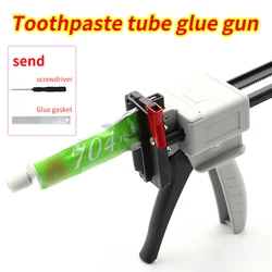 704 Toothpaste Glue Gun Silicone Manual Glue Gun Repair Tool Sealant Manual Extruder Injection Gun Epoxy Resin Tool