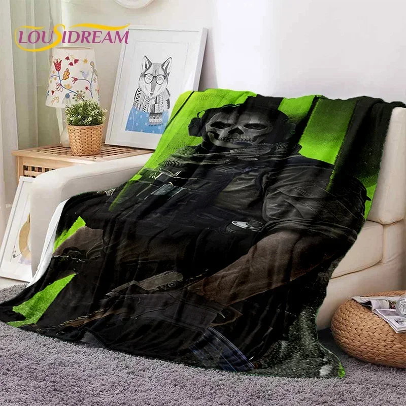 Call of Duty War game Beds soft flannel blanket for beds bedroom sofa picnic, throw blanket cover outdoor entertainment gift