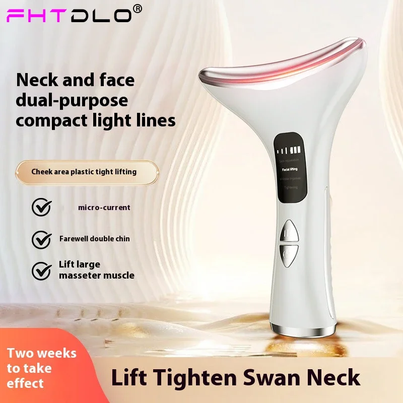 

Facial Massager EMS Face And Neck Lifting Beauty Instrument LED Double Chin Remover Skin Rejuvenation Firming Anti-Wrinkle