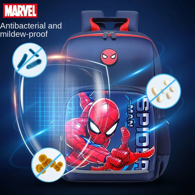 Disney Marvel Children\'s School Bag Captain USA Large Capacity Spine Protection New Backpack Exquisite Gift