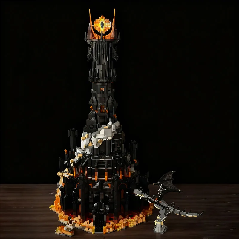 

in stock 2025 new 5471Pcs Creative 10333 Black Tower Dark Model Building Blocks Kit Bricks Toy for Boys Adult Birthday Gifts