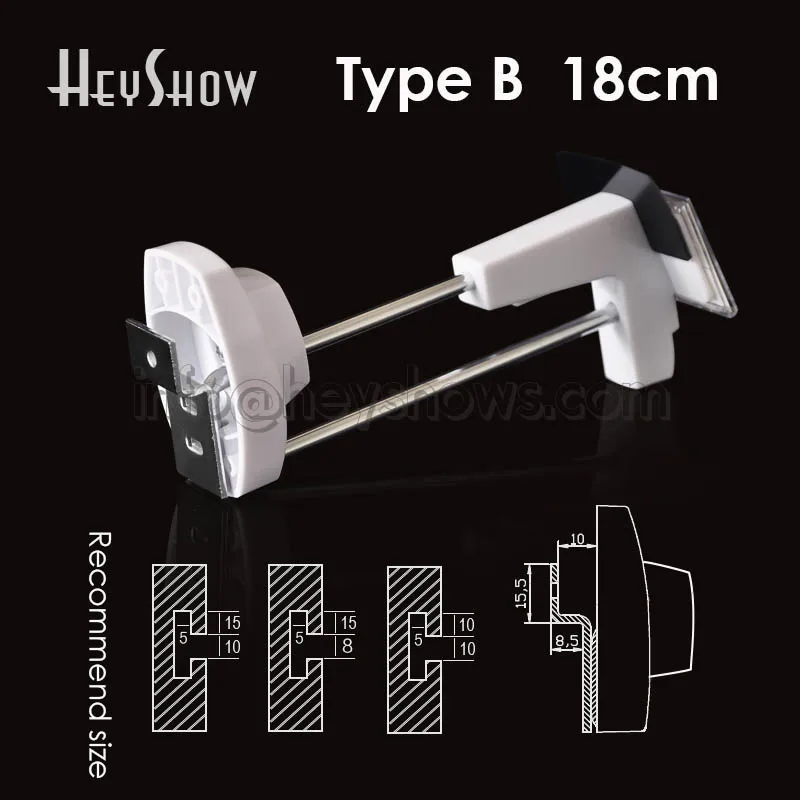 

100PCS Metal Security Display Hooks Wall Mounted Magnetic Lock for Slatwall Z-Pegboard Square Steel Secure Hanging Devices