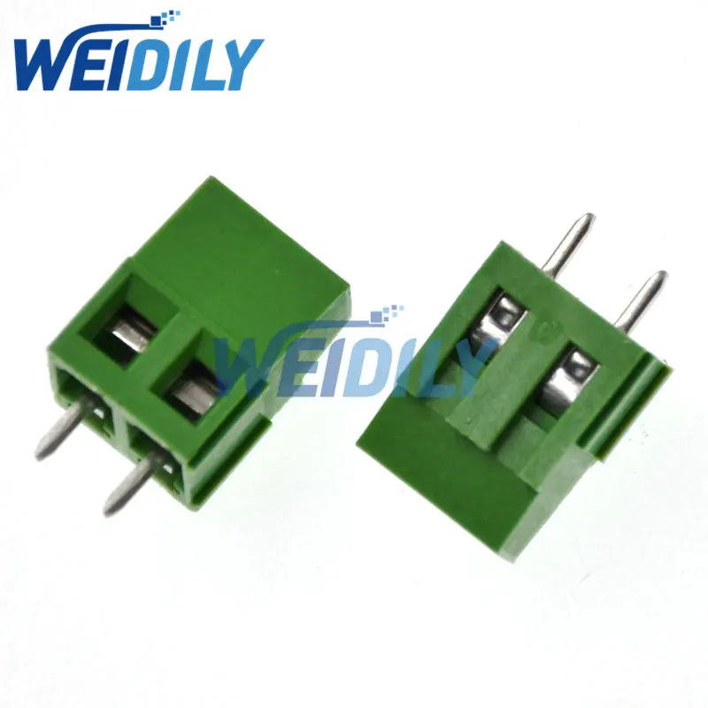 10PCS Terminals KF128-5.08-2P KF128-2P 300V 10A Screw 2Pin 5.8mm Straight Pin PCB Screw Terminal Block Connector 22-12AWG