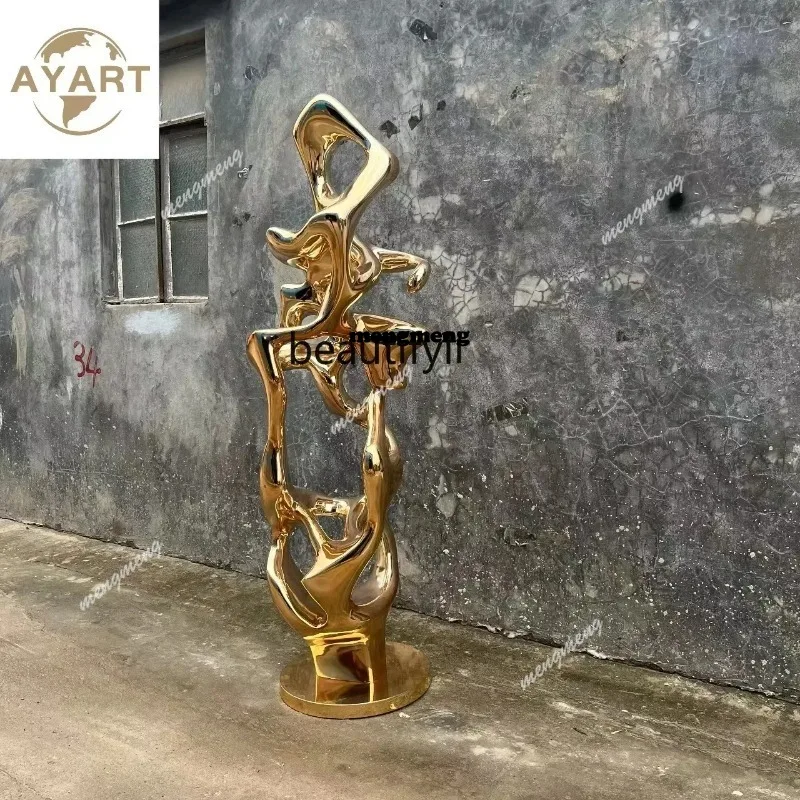 N    new Modern light luxury sculpture ornaments,art decorations,electroplated entrance decorations,creative decorations inthe