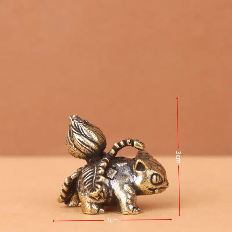 Pokémon Messingfigur Glurak Blastoise Dragonite Bulbasaur Brüllender Flugdrache Statue Tierfiguren Modell Dekoration Geschenk – Detail 6