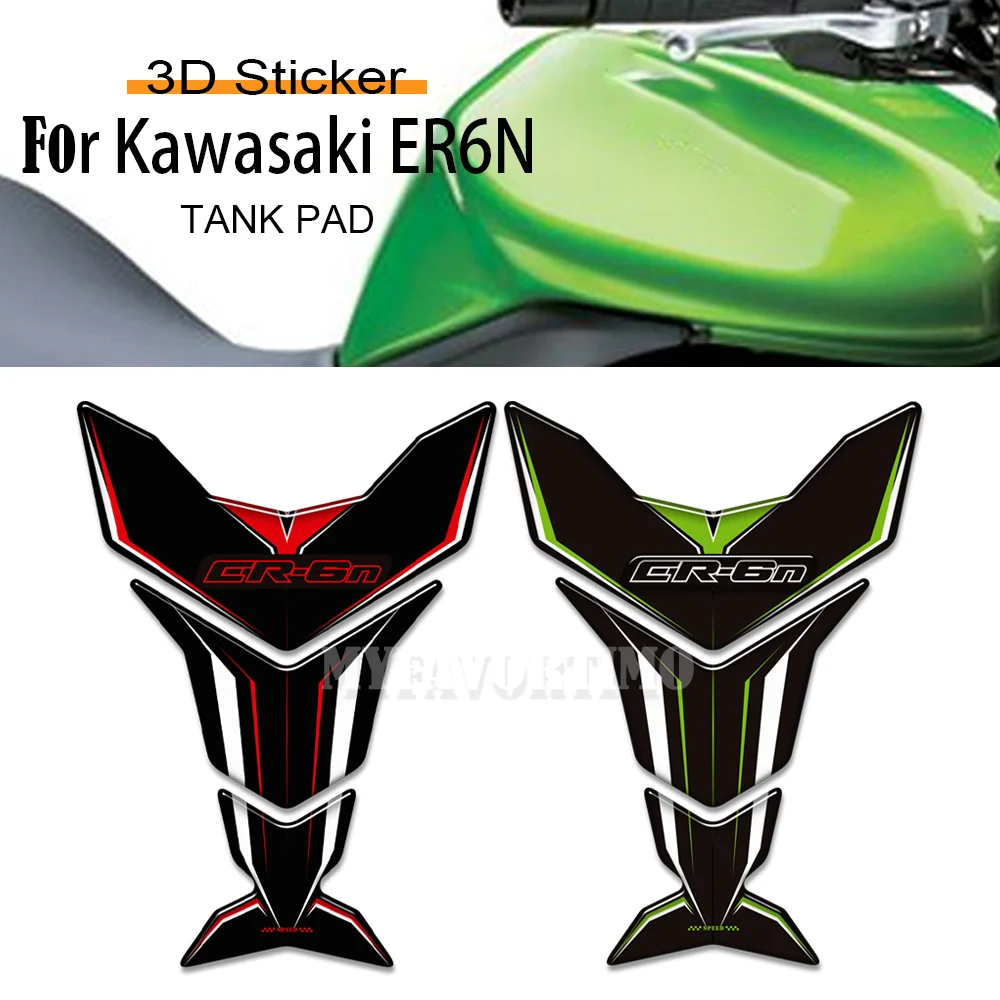 ER 6N motocykl podkładka pod zbiornik paliwa kość rybna naklejki naklejki Protector godło odznaka dla Kawasaki ER6N ER-6N