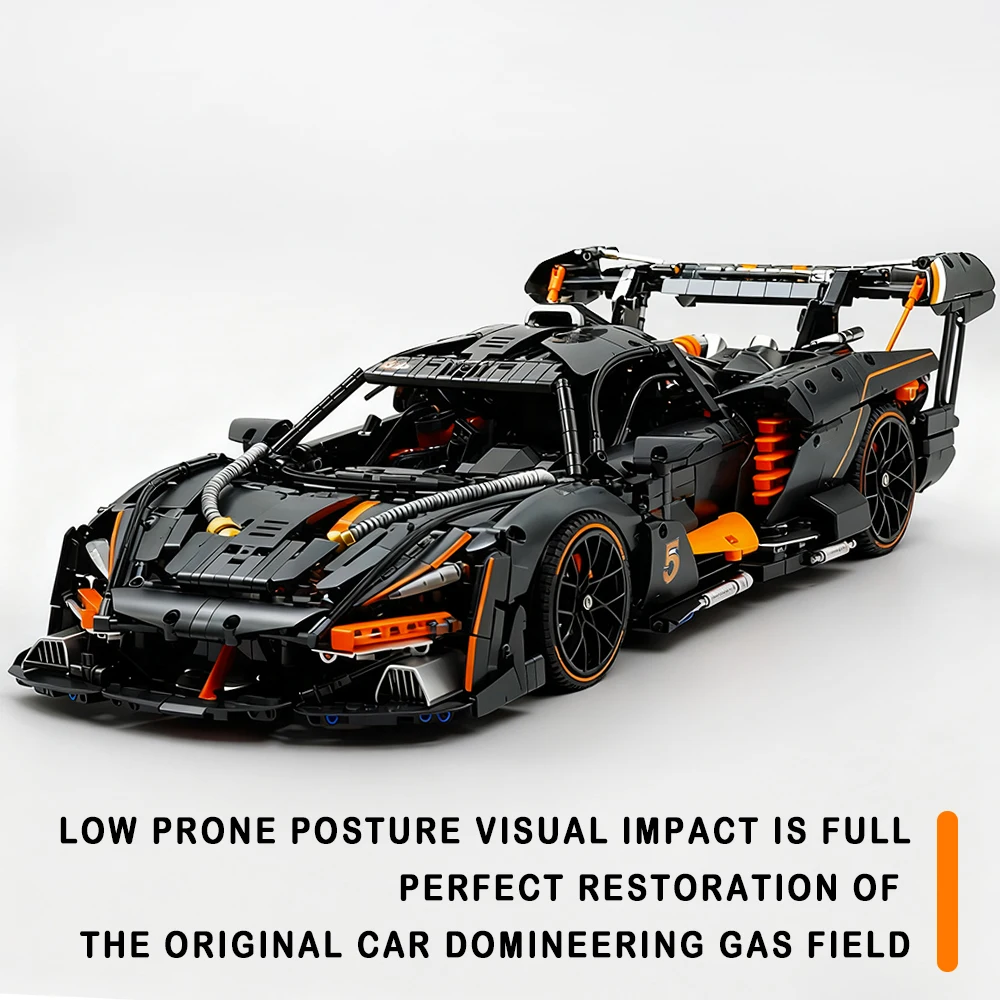 

Конструктор «Спортивный автомобиль Сенна» в масштабе 1:8, набор для сборки, игрушка, модель из кирпичиков, подарок на день рождения, 3803 детали, высокая сложность