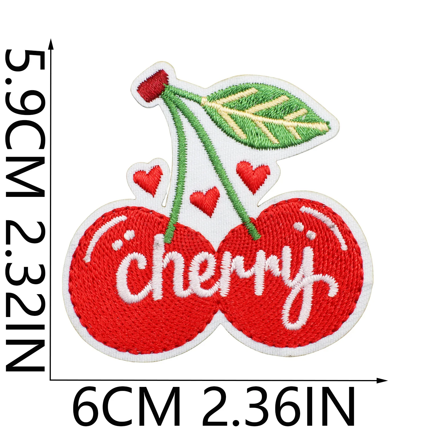 Cherry Emblem Clothing Accessories Badge Sticker Embroidered Embroidery Sticker Iron-on Patches