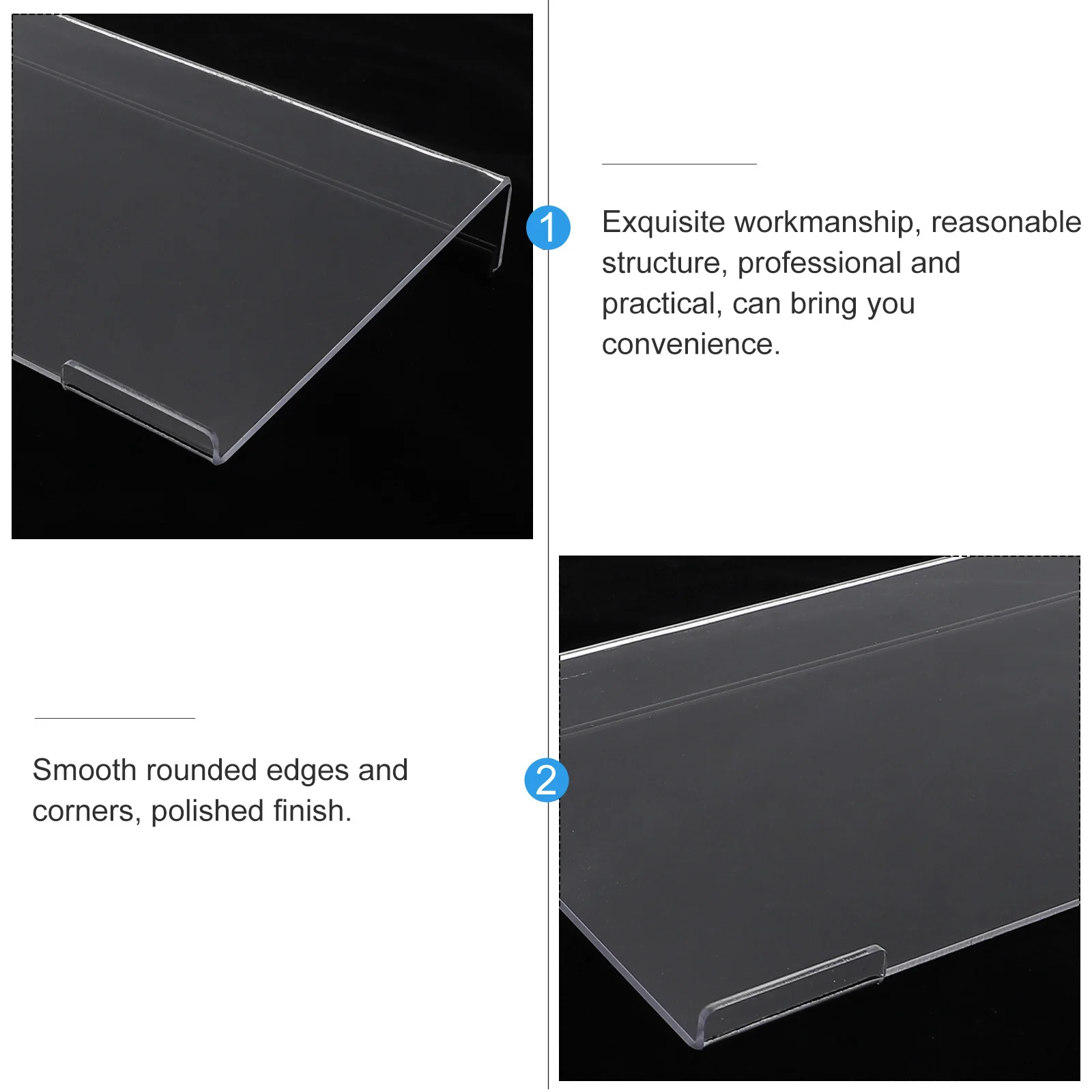 

Computer Keyboard Stand Transparent Anti-Slip Acrylic Tray Durable Keyboard Holder Ergonomic Design for Desk Comfortable Typing