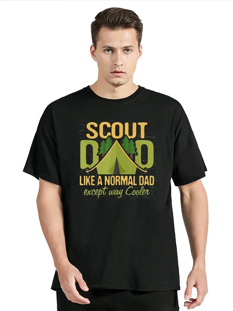 Scout Dad Cub Leader Boy Camping Scouting T Shirts Graphic Cotton Streetwear Short Sleeve Birthday Gifts Summer Style T-shirt