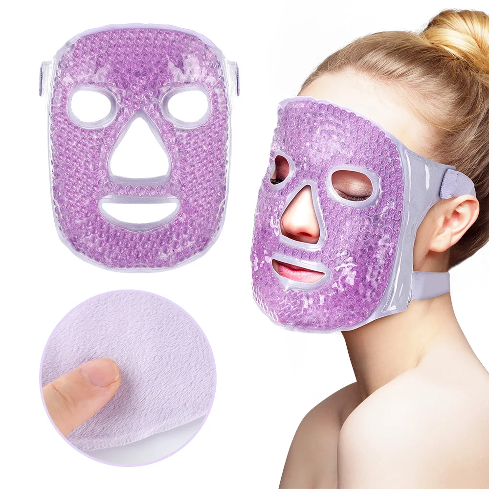 

Ice Gel Face Mask Relieve Fatigue Skin Firming Spa Hot Cold Therapy Ice Pack Cooling Massage Beauty Skin Care Tool