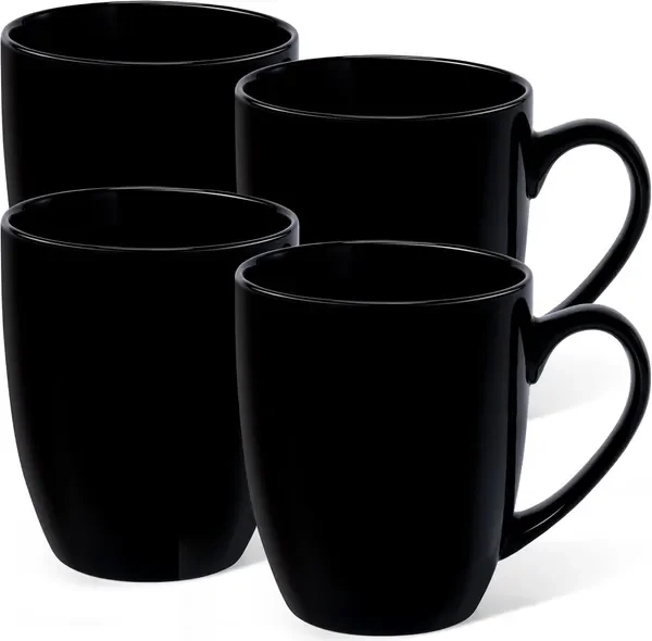 

16 oz Large Coffee Mugs Set of 4 Ceramic Coffee Mug White Coffee Cups Tea Cups Idea Gift for Women