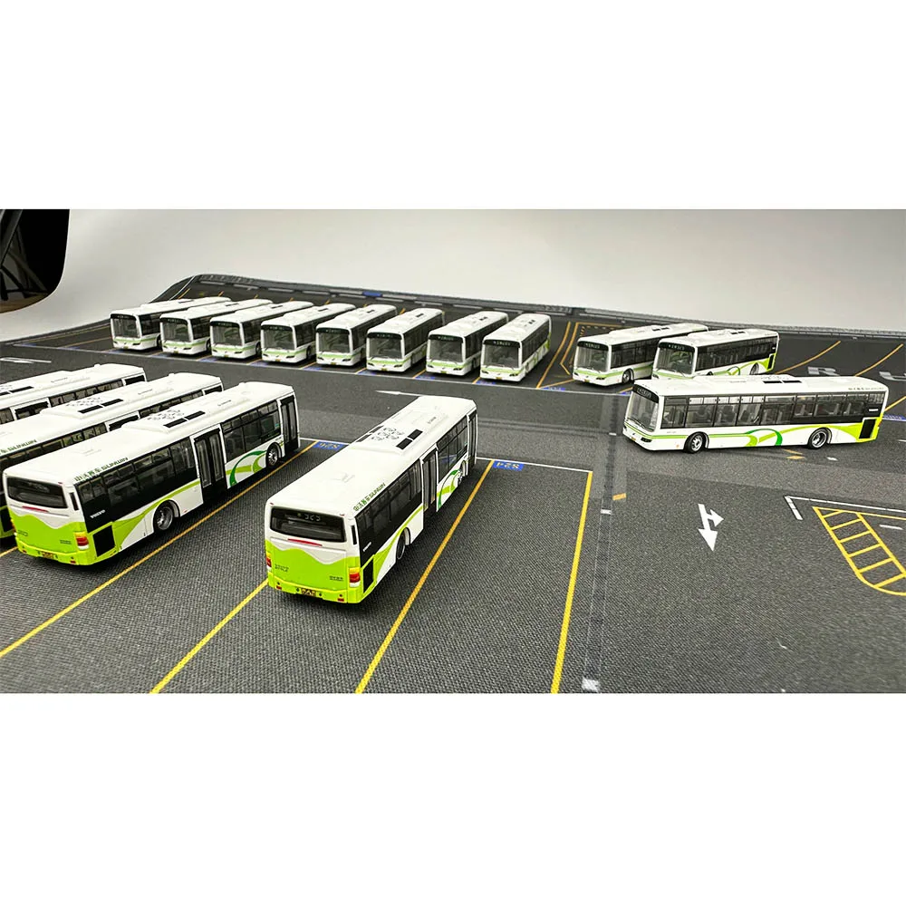 N Scale 1:160 SWB6120 Shanghai Bus Bus Model Toy 2 Sets