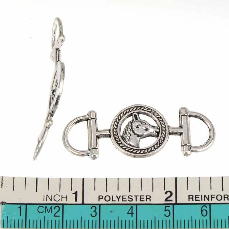 20pcs/lot Connectors To Make Cords Handmade Animal Horse Zinc Alloy DIY Creation Jewelry Accessory Crafts Manufacture Supplies