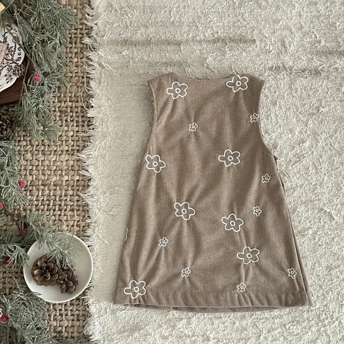 6M-3Y Vintage Dresses For Girls Spring Fall High Quality Baby Girl Clothing Cute Flower Embroidered Clothes Newborns Strap Dress