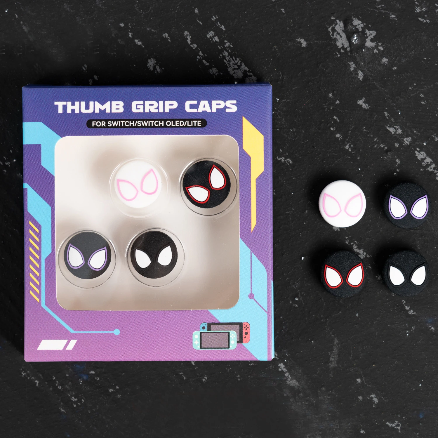 Cool Mask Silicone Soft Thumb Stick Grip Cap Joystick Cover For Nintendo Switch Oled/Lite NS Joy-con Thumbstick Case Protector