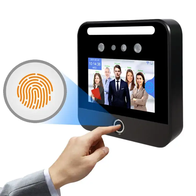 Telegram Support Employee Clock in and Out Rfid Face Recognition Fingerprint Attendance Machine