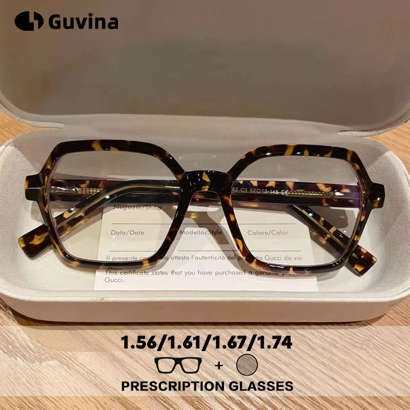 Lunettes de vue anti-lumière bleue Guvina pour femmes, lunettes de lecture progressives photochromiques, myopie, hypermétropie